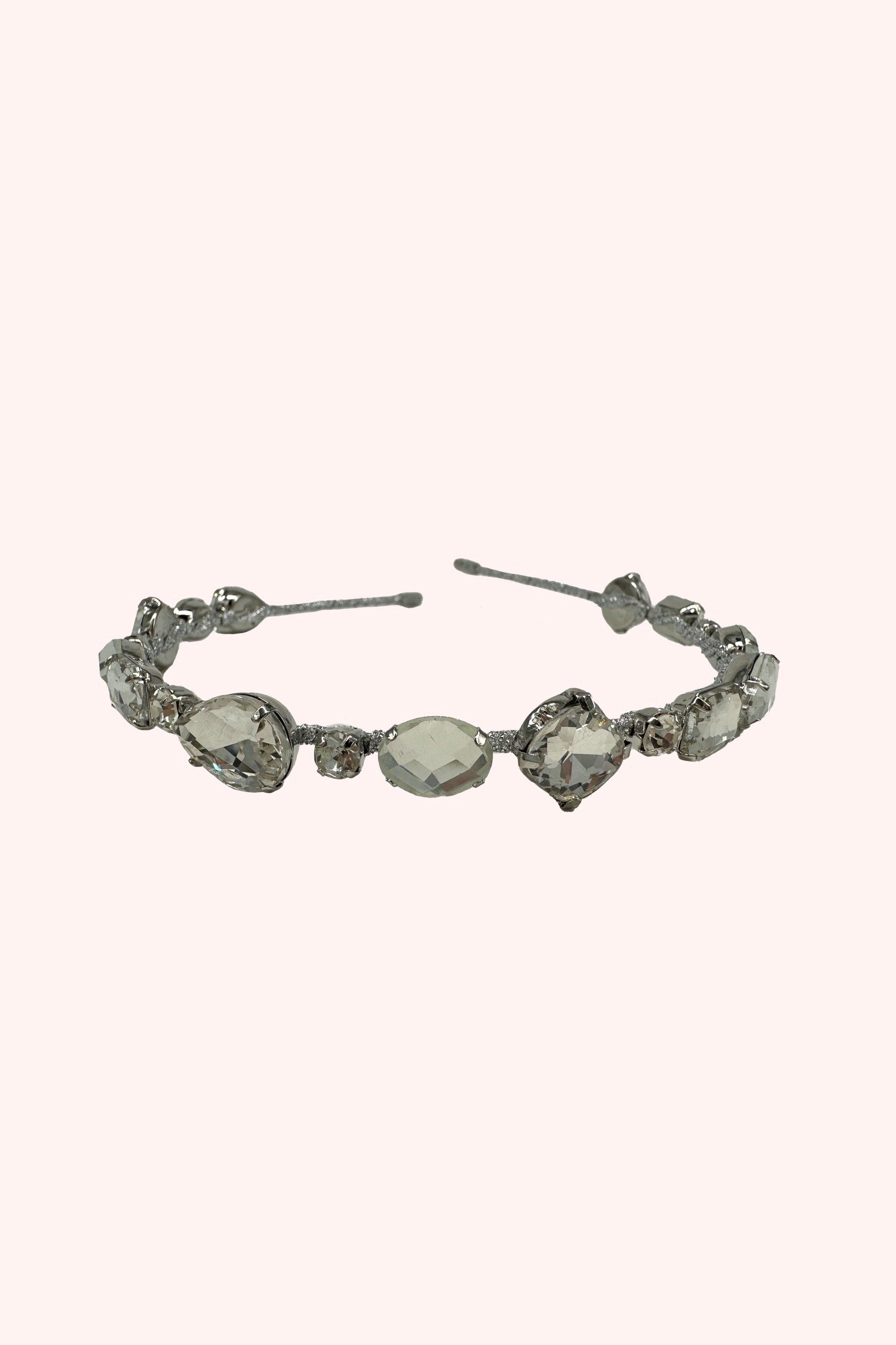 Anna Sui Enchanted Crystals Headband Silver