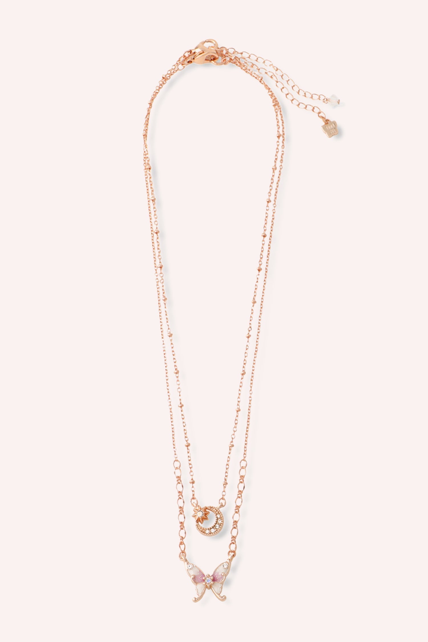 Anna Sui Butterfly and Moon Necklace Set
