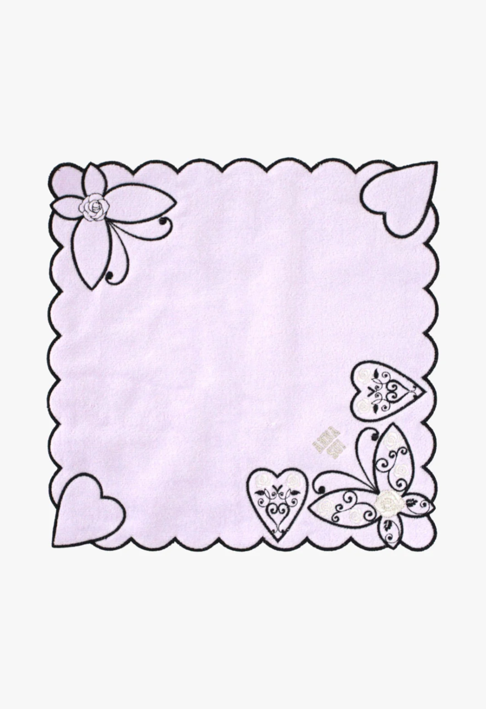 Anna Sui Butterfly Hearts Washcloth