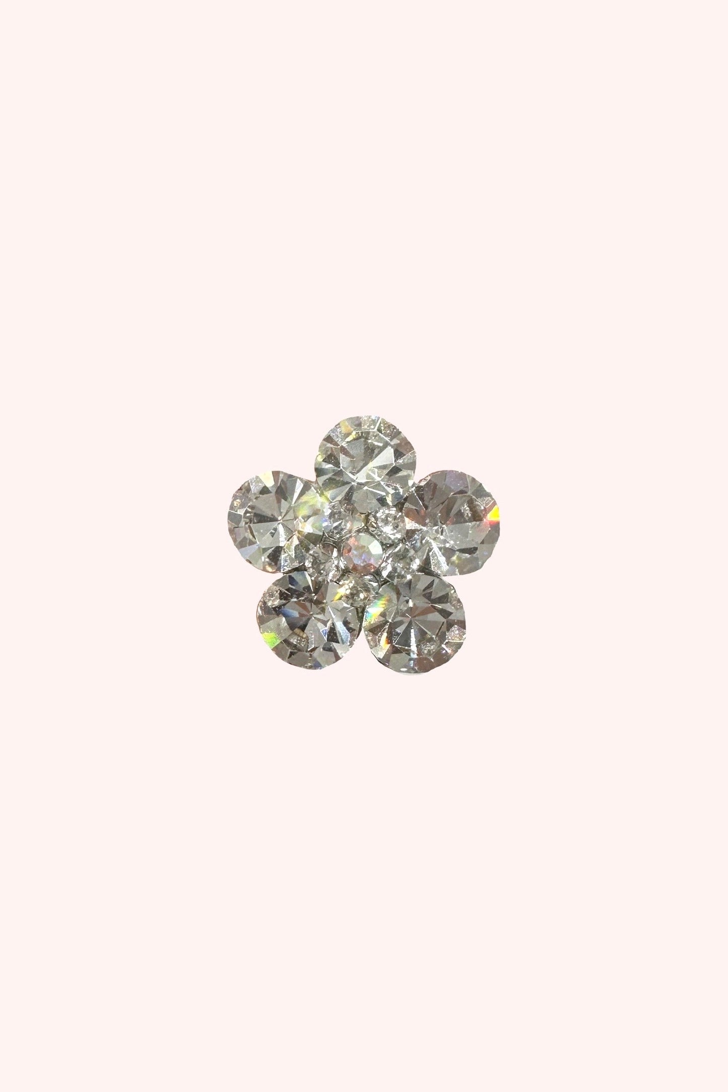 Anna Sui Gemstone Flower Hair Pin - Silver