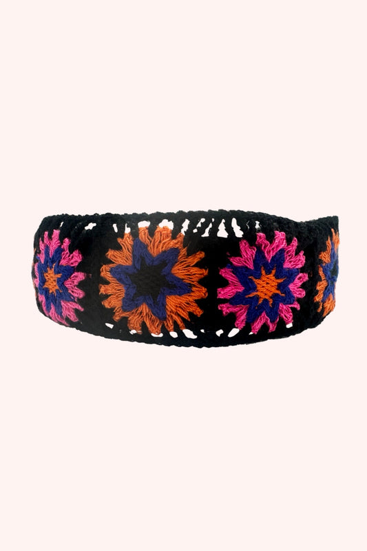 Anna Sui Crochet Play Headband Pink Multi