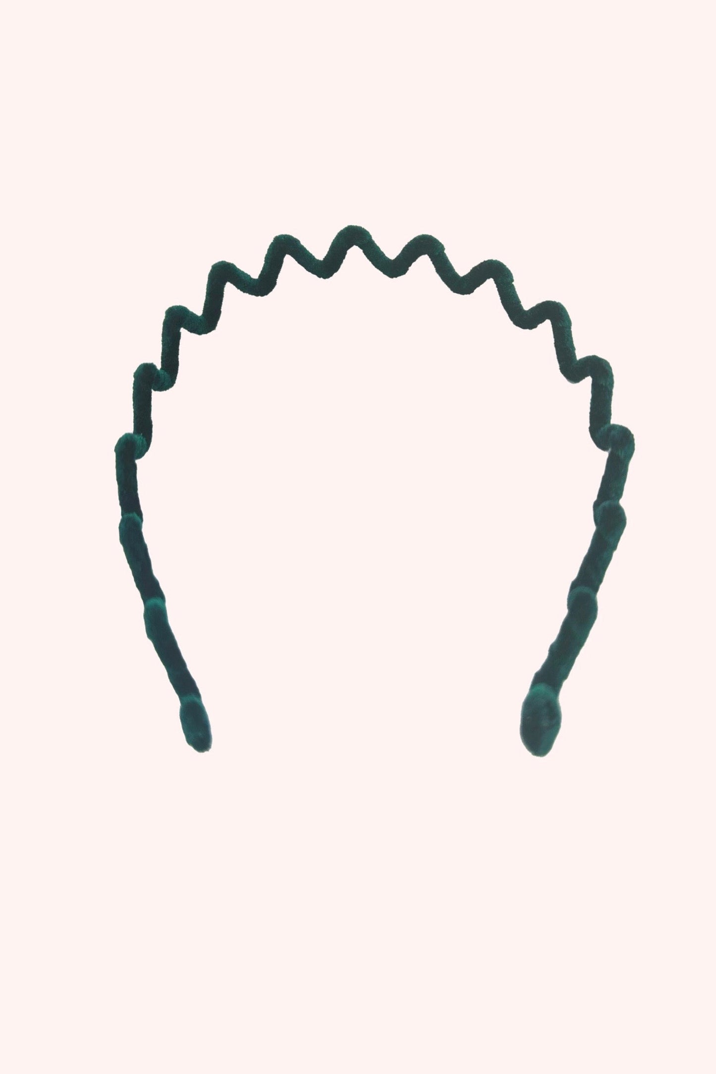 Anna Sui Wavy Velvet Headband Emerald