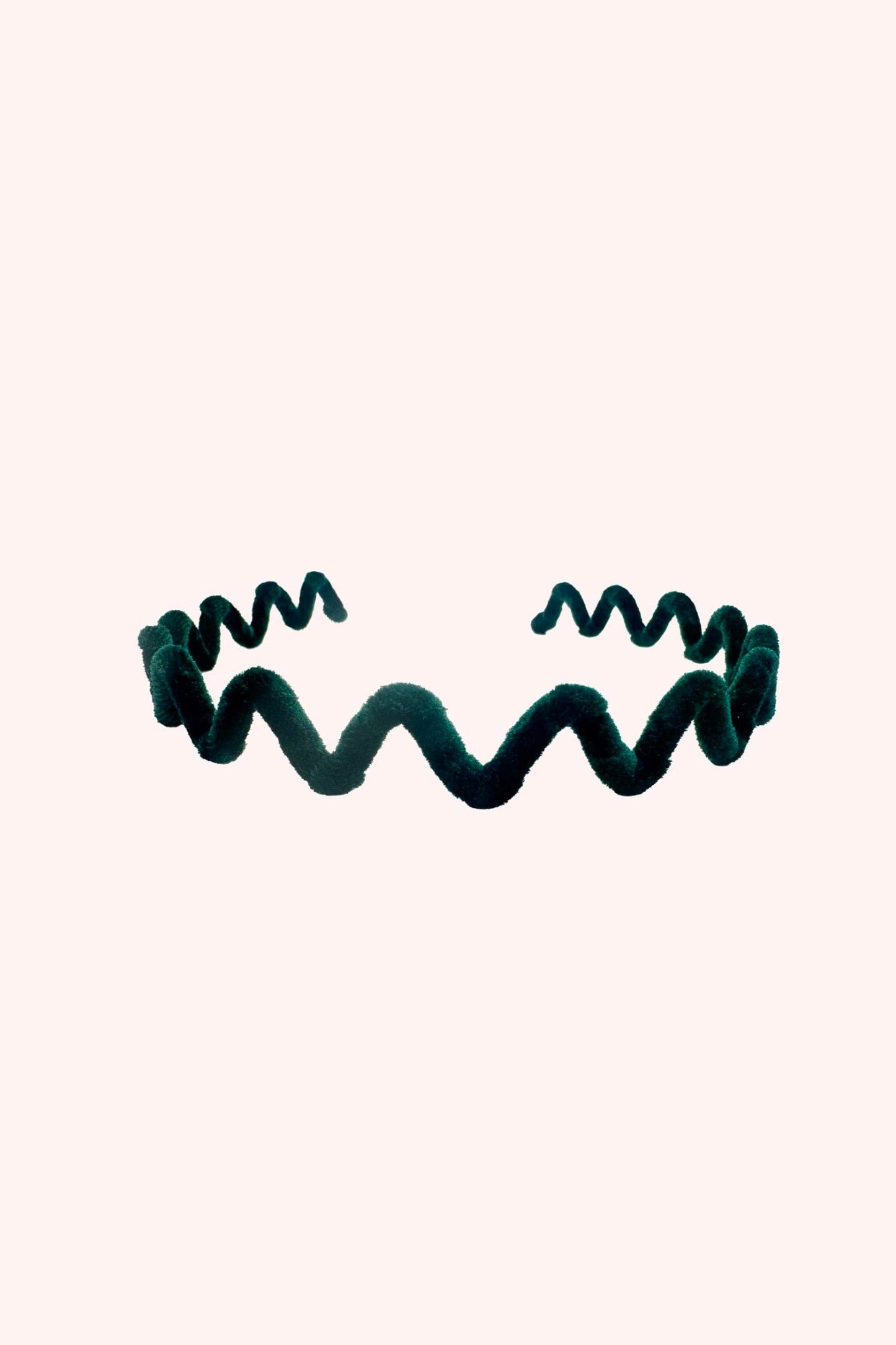 Anna Sui Wavy Velvet Headband Emerald