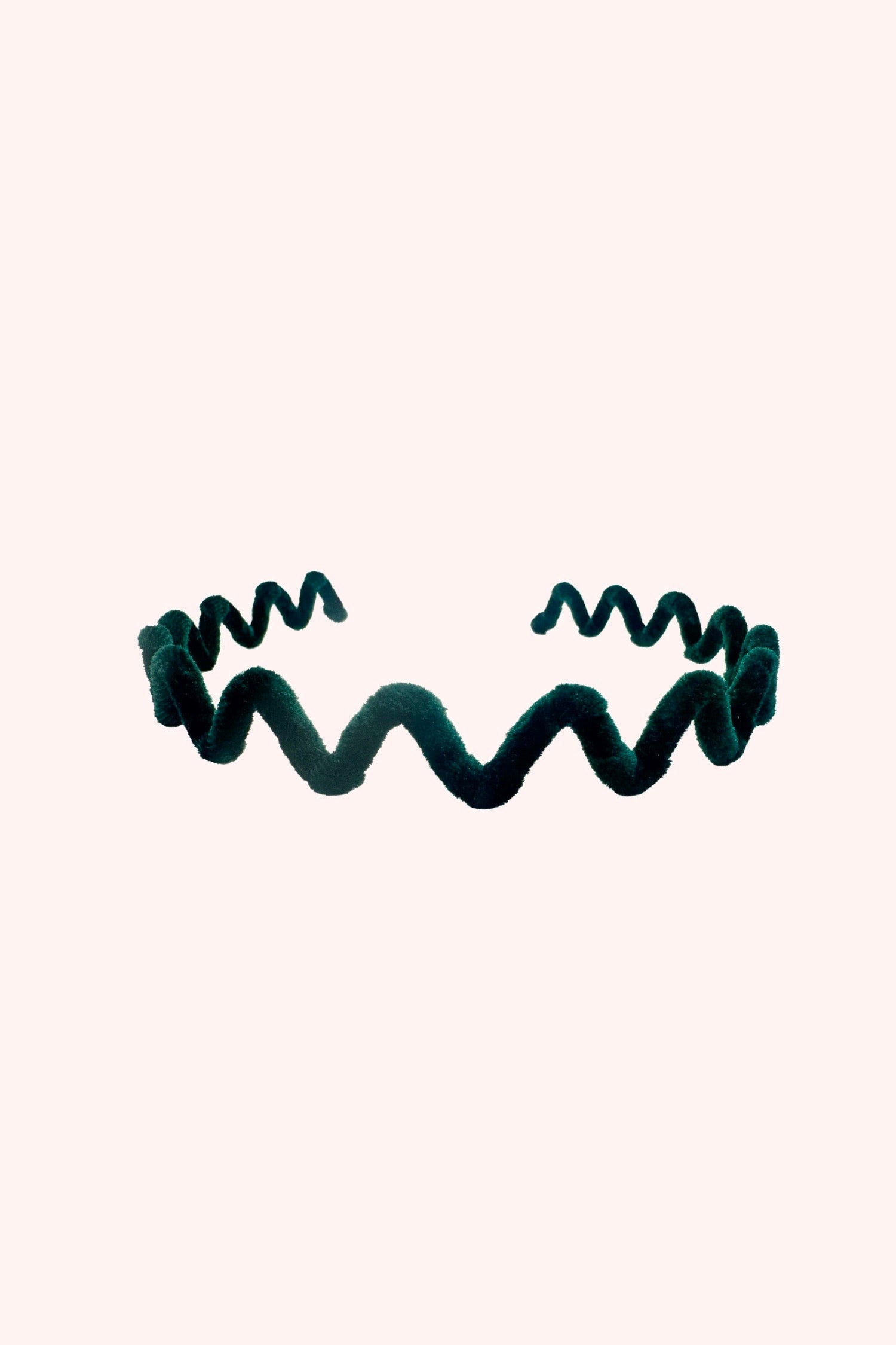 Anna Sui Wavy Velvet Headband Emerald