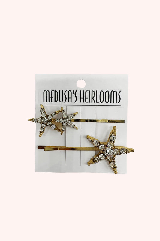 Anna Sui Oh My Stars Hair Pins Gold