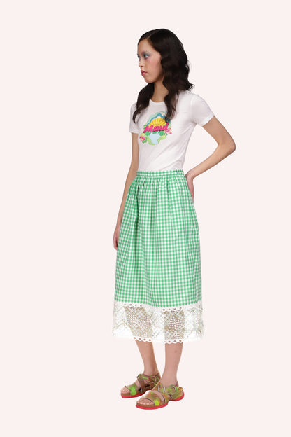 Anna Sui Gingham Skirt