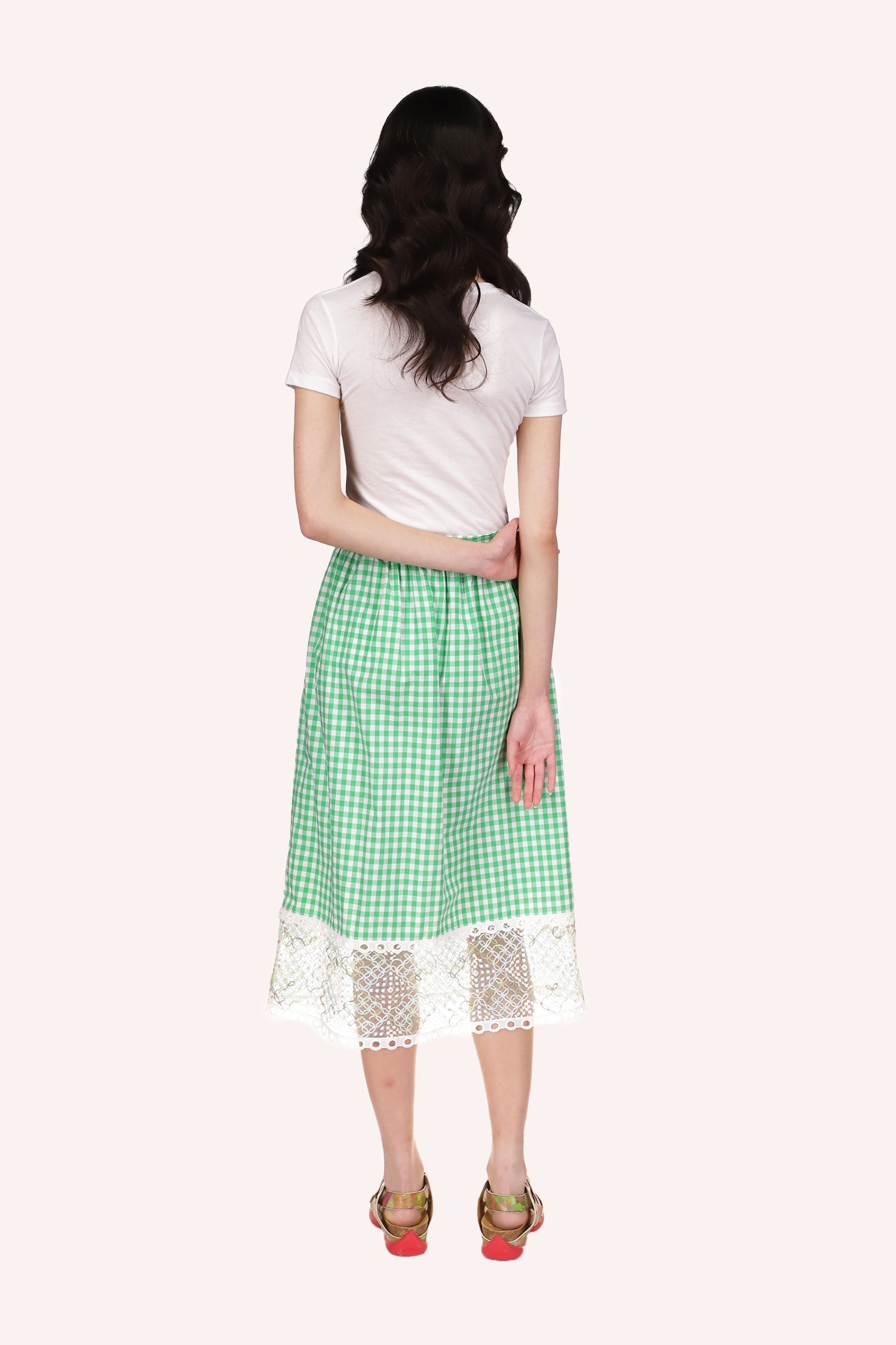 Anna Sui Gingham Skirt