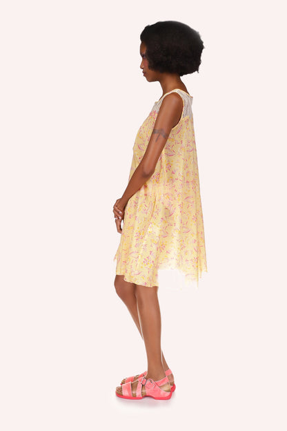 Anna Sui Arcadia Blossom Sleeveless Dress