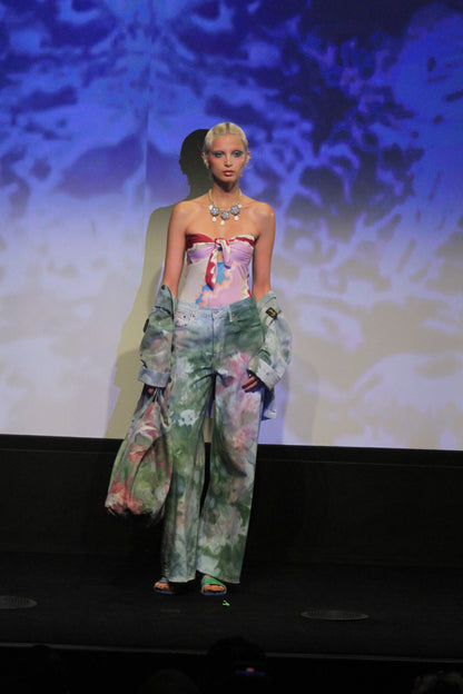 Anna Sui Wavy Clouds Bathing Suit