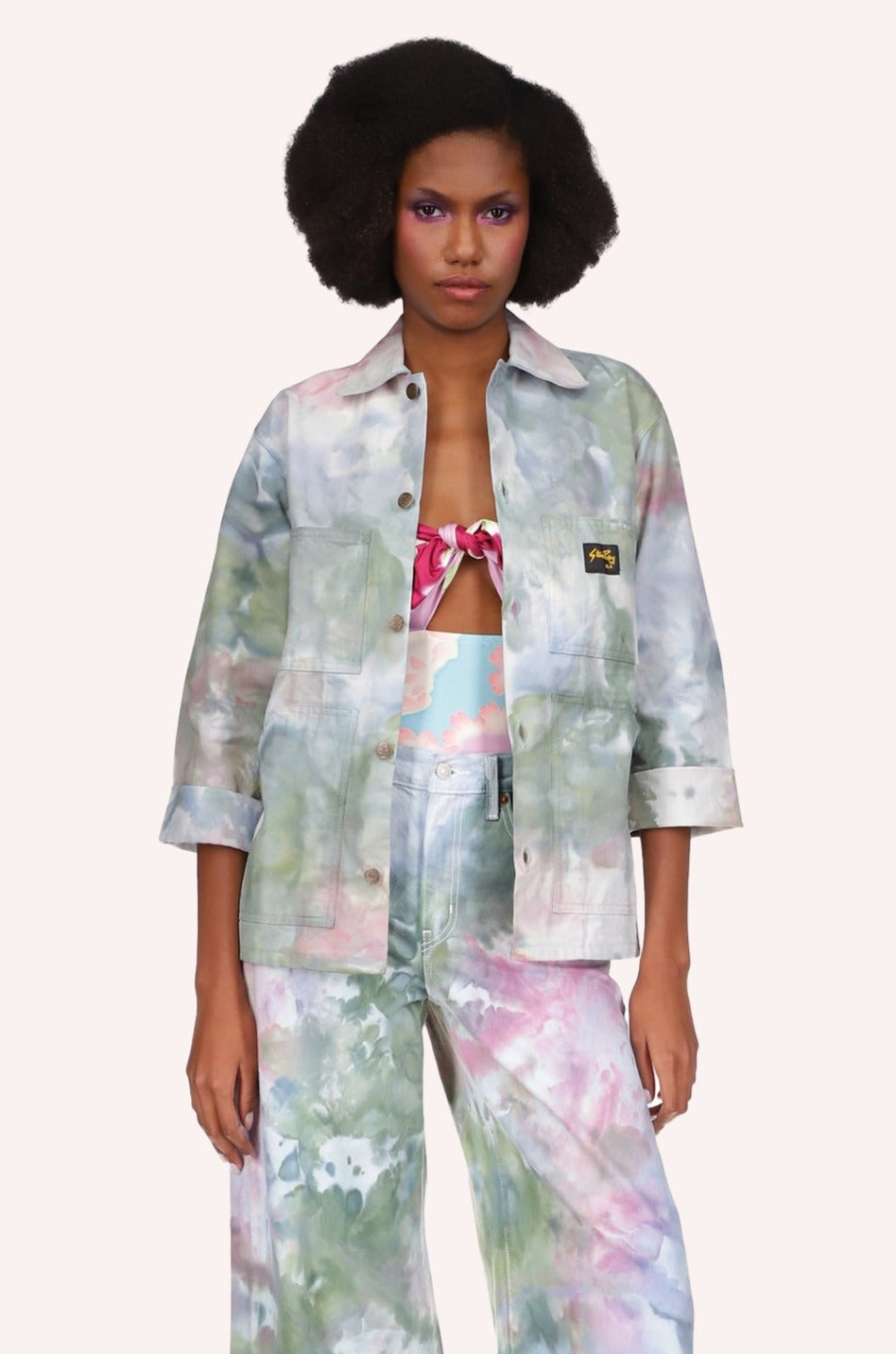 Anna Sui Ocean Tie Dye Jacket