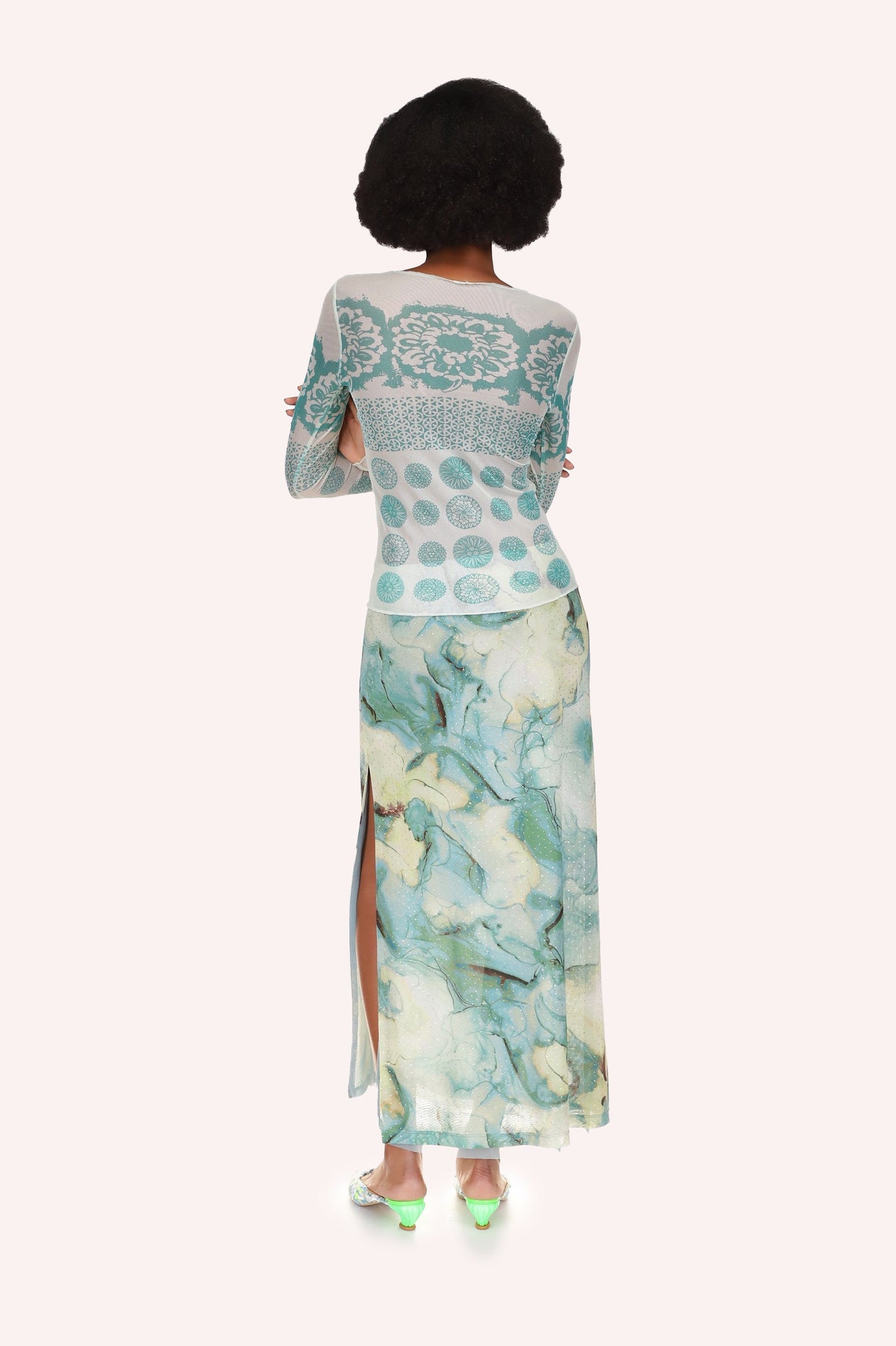 Anna Sui Cosmos Mesh Skirt