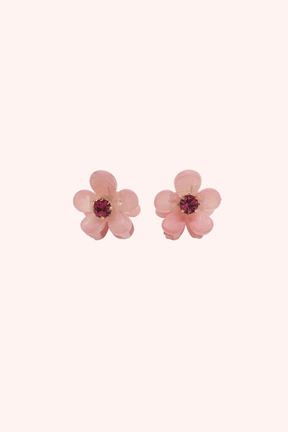 Anna Sui Mini Daisy Claw Clip Pair Pink Rose