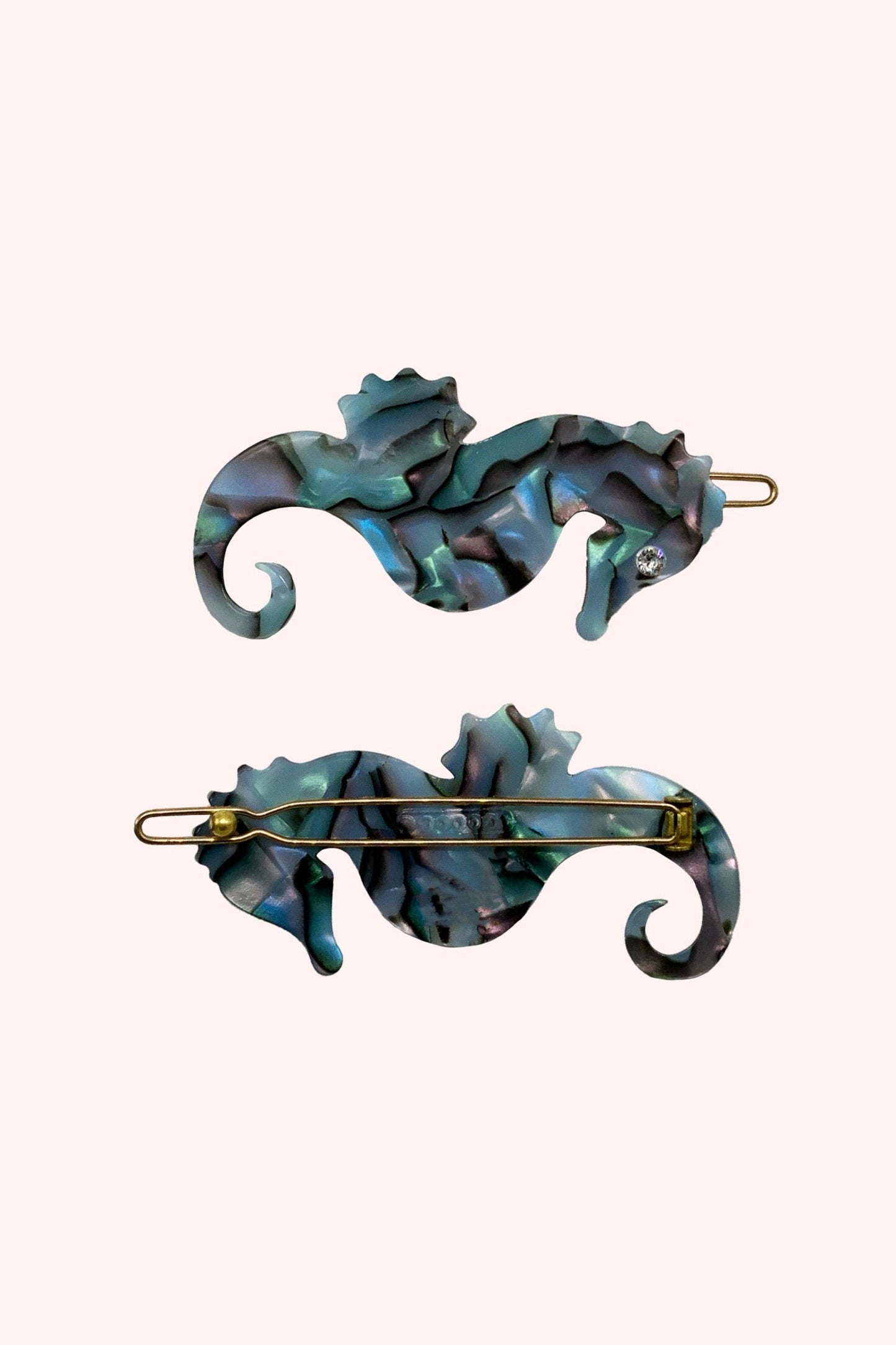 Anna Sui Sweet Seahorse Hair Pin Oyster