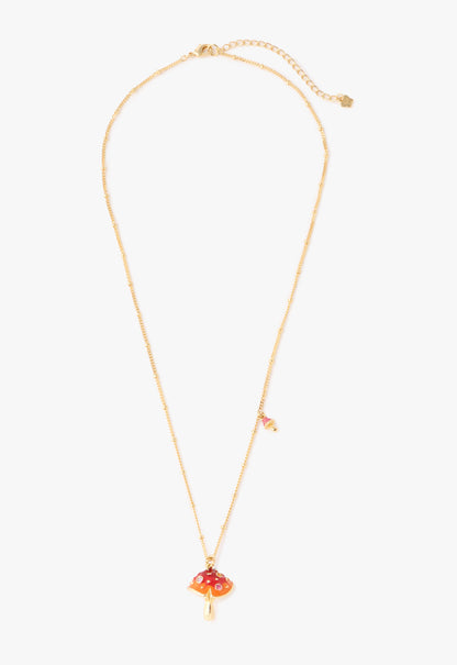 Anna Sui Fairytale Mushroom Necklace - Gold
