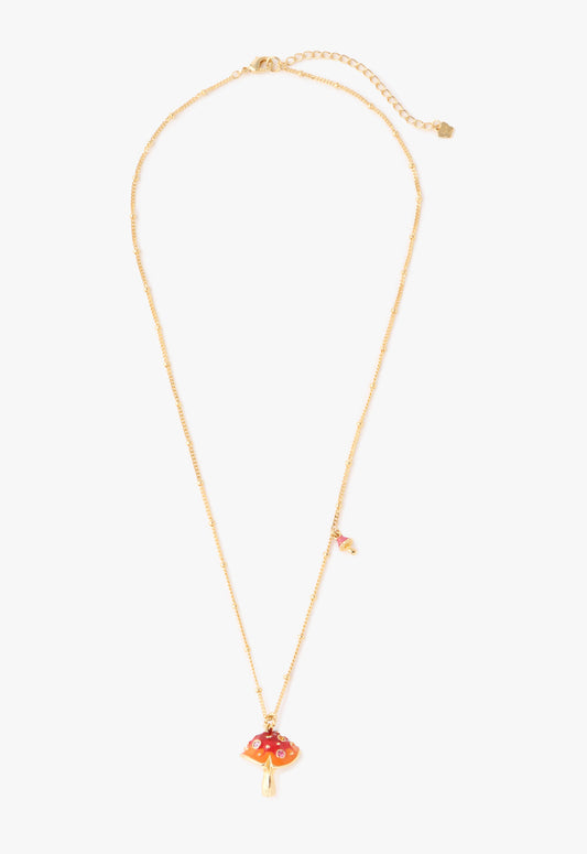 Anna Sui Fairytale Mushroom Necklace - Gold