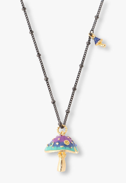 Anna Sui Fairytale Mushroom Necklace - Gunmetal