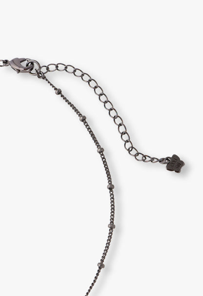 Anna Sui Fairytale Mushroom Necklace - Gunmetal