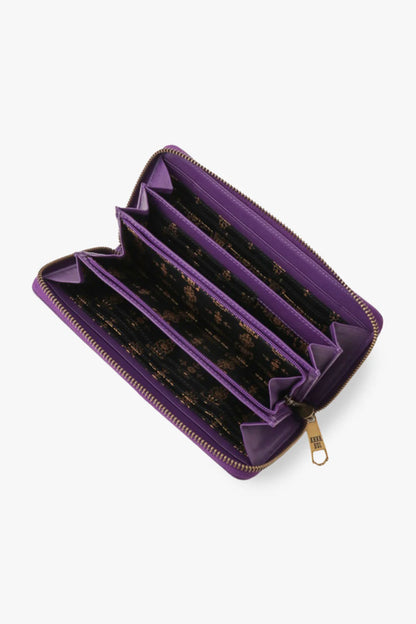 Anna Sui Purple Retro Button Wallet