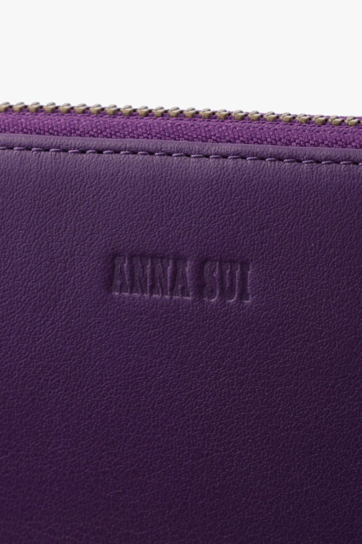Anna Sui Purple Retro Button Wallet