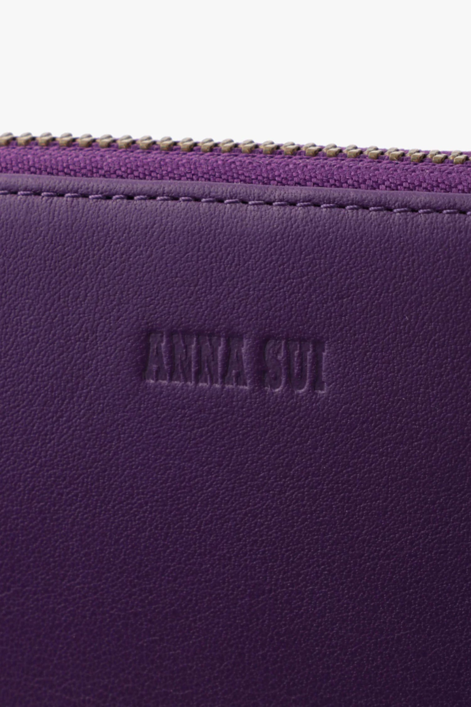 Anna Sui Purple Retro Button Wallet