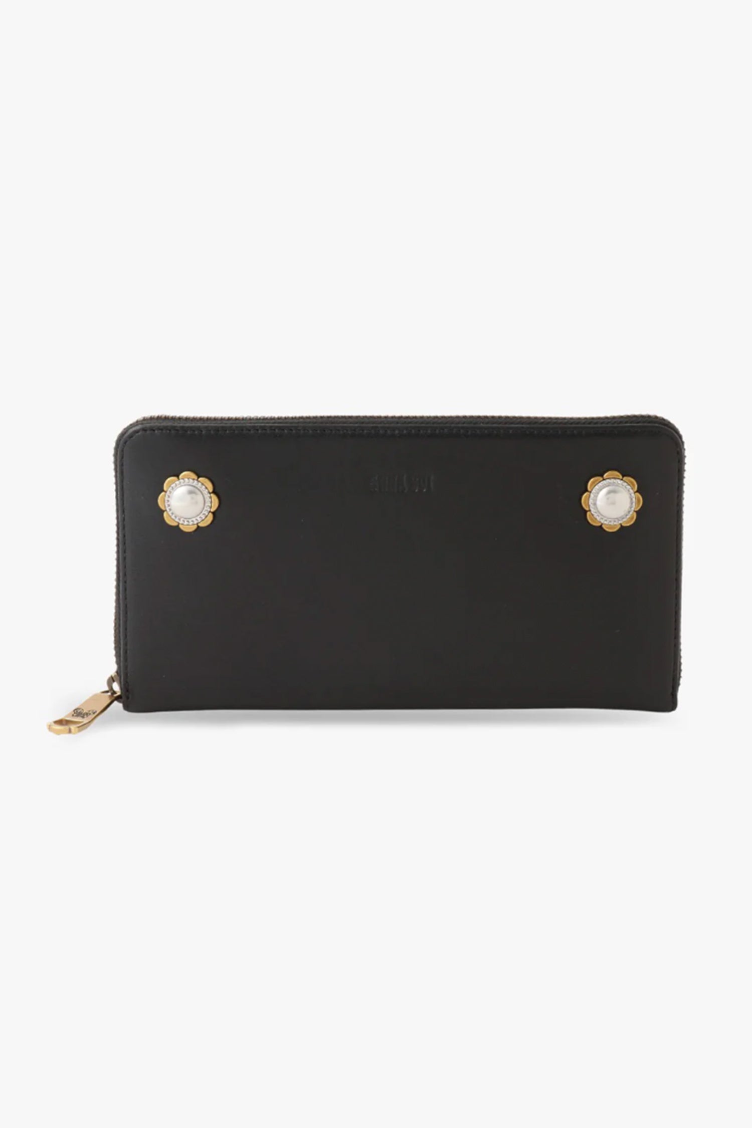 Anna Sui Black Retro Button Wallet