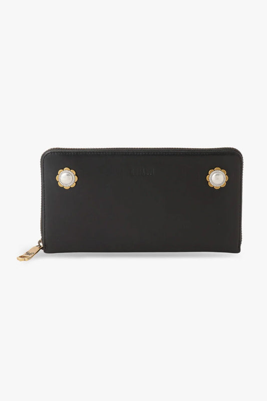 Anna Sui Black Retro Button Wallet