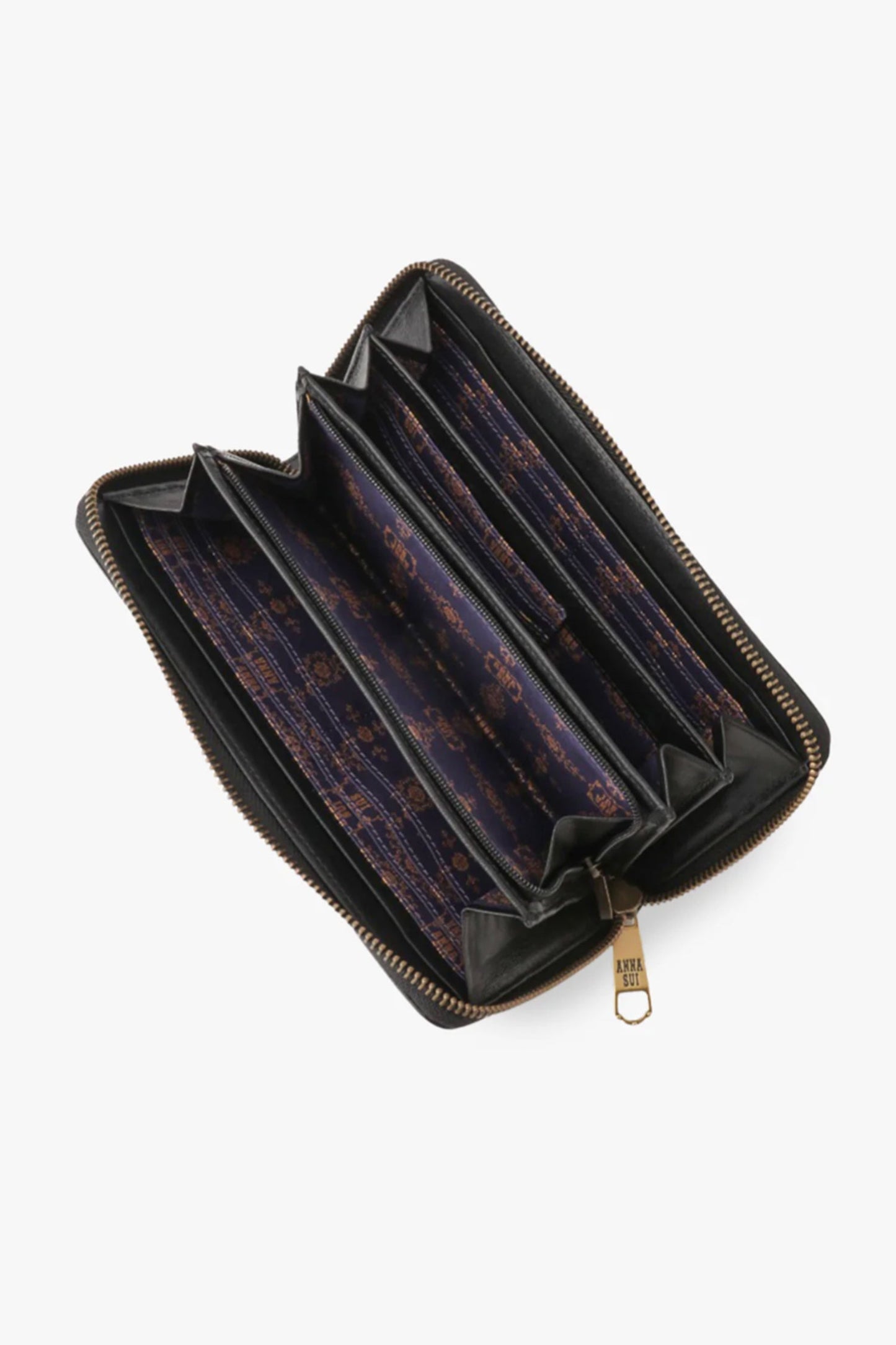 Anna Sui Black Retro Button Wallet