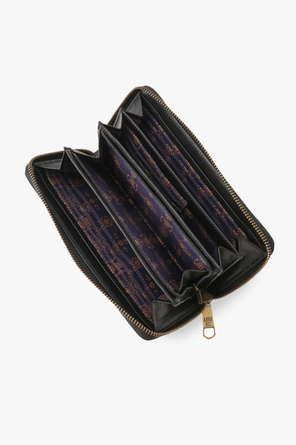 Anna Sui Black Retro Button Wallet