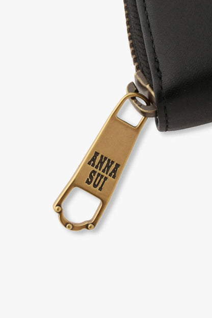Anna Sui Black Retro Button Wallet