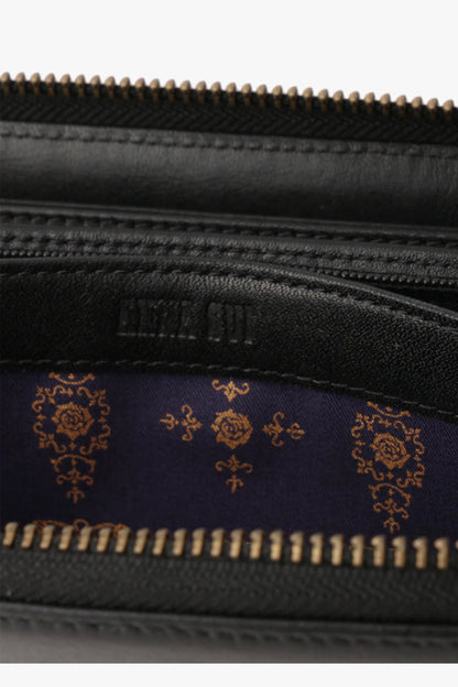 Anna Sui Black Retro Button Wallet