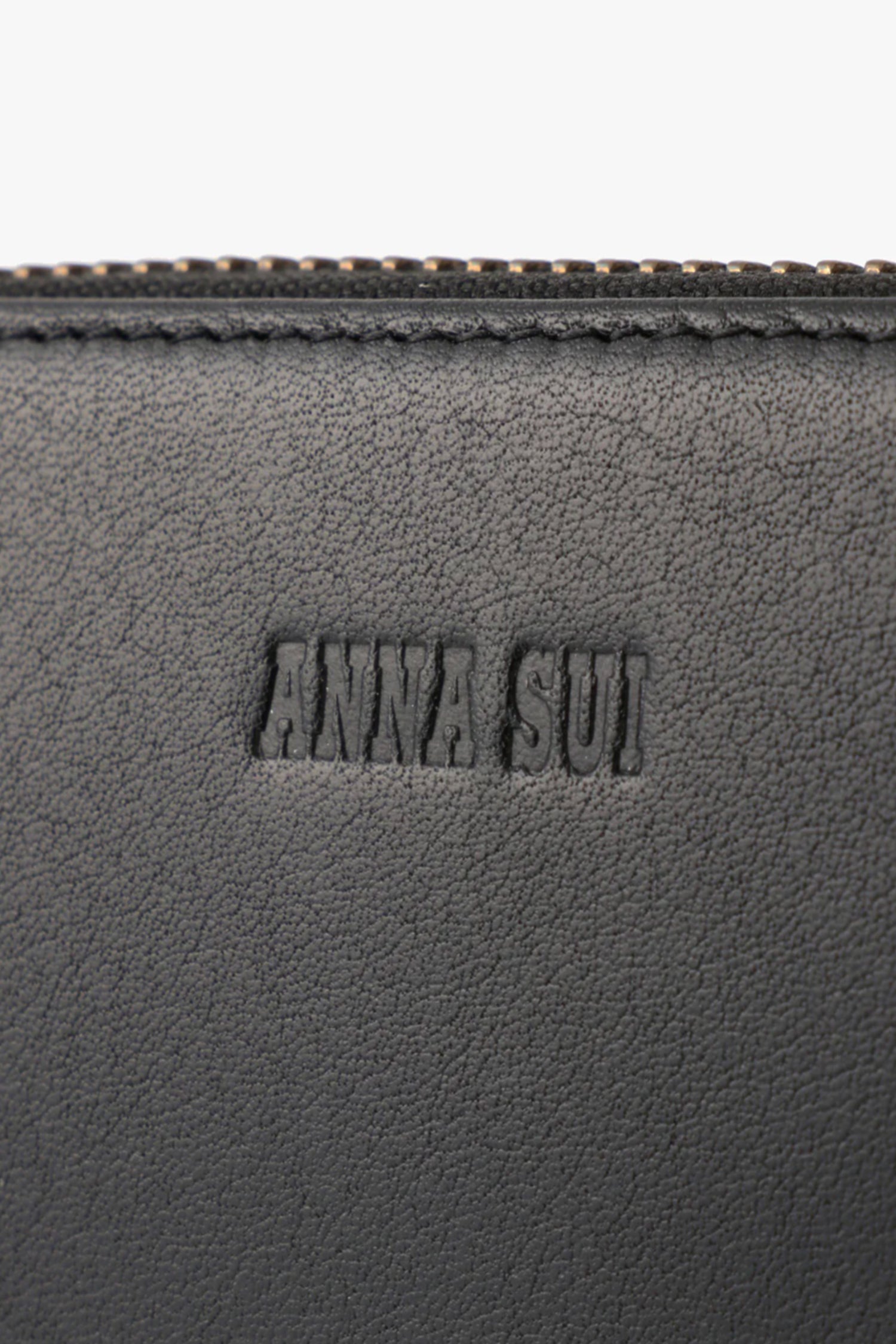 Anna Sui Black Retro Button Wallet
