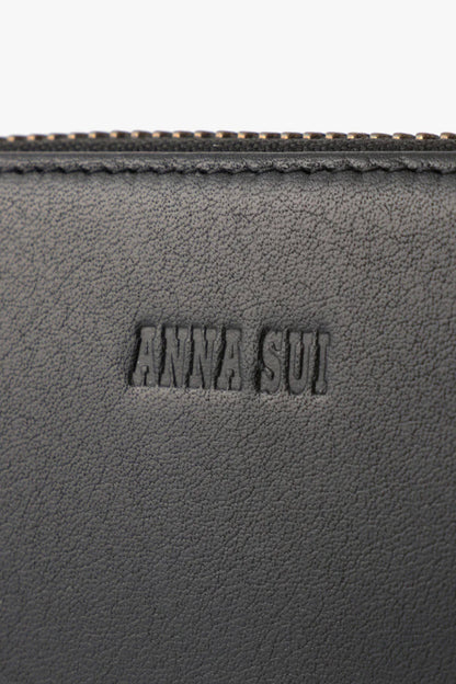 Anna Sui Black Retro Button Wallet