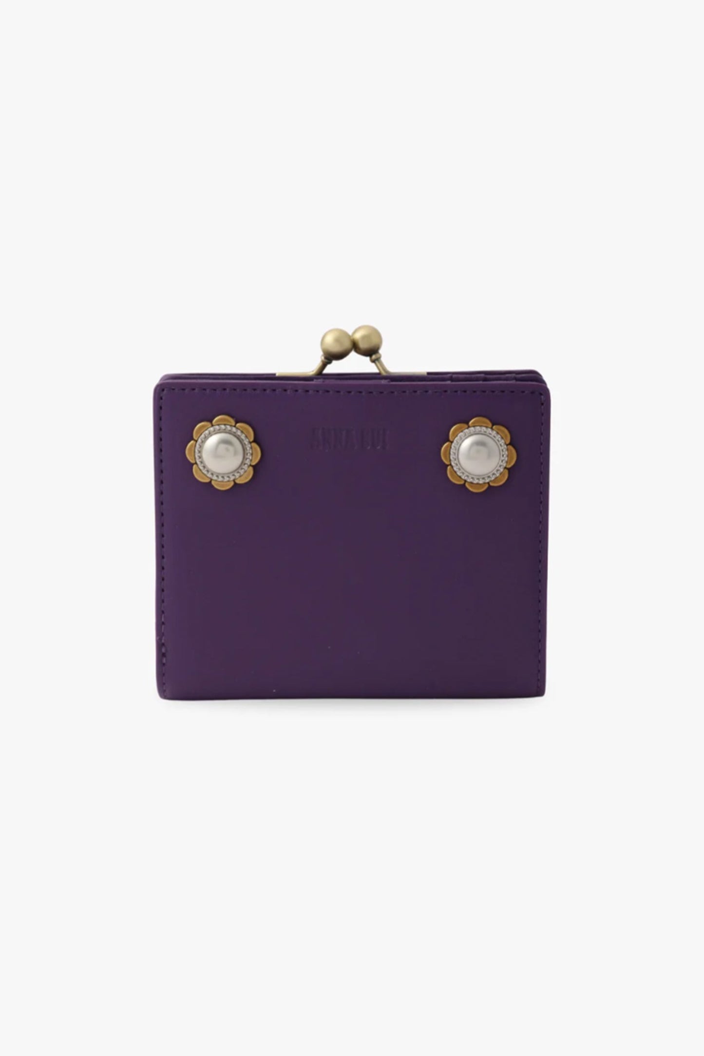 Anna Sui Purple Retro Button Small Wallet