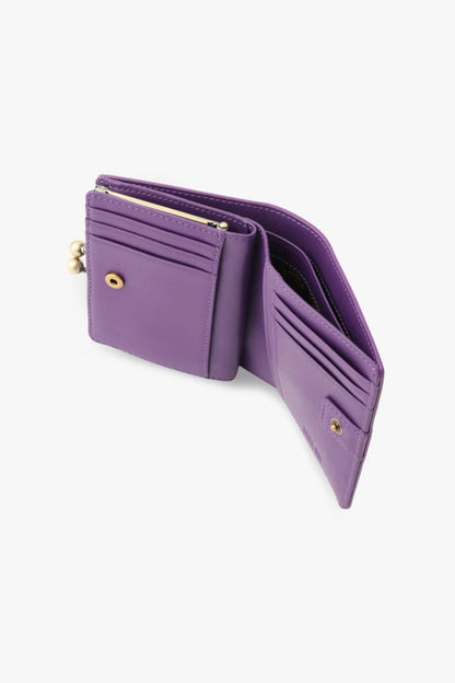 Anna Sui Purple Retro Button Small Wallet
