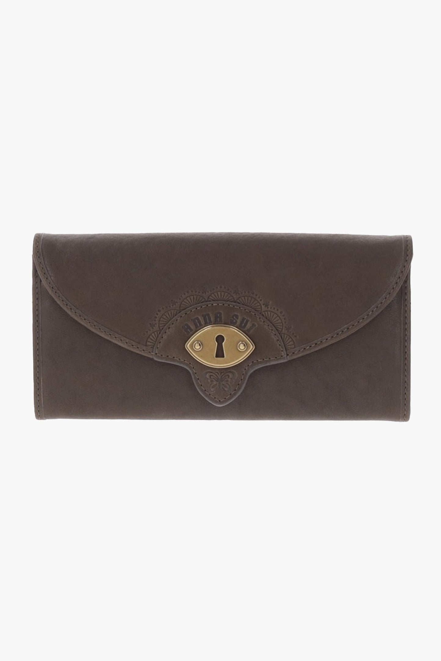 Anna Sui Butterfly Embossed Keyhole Wallet