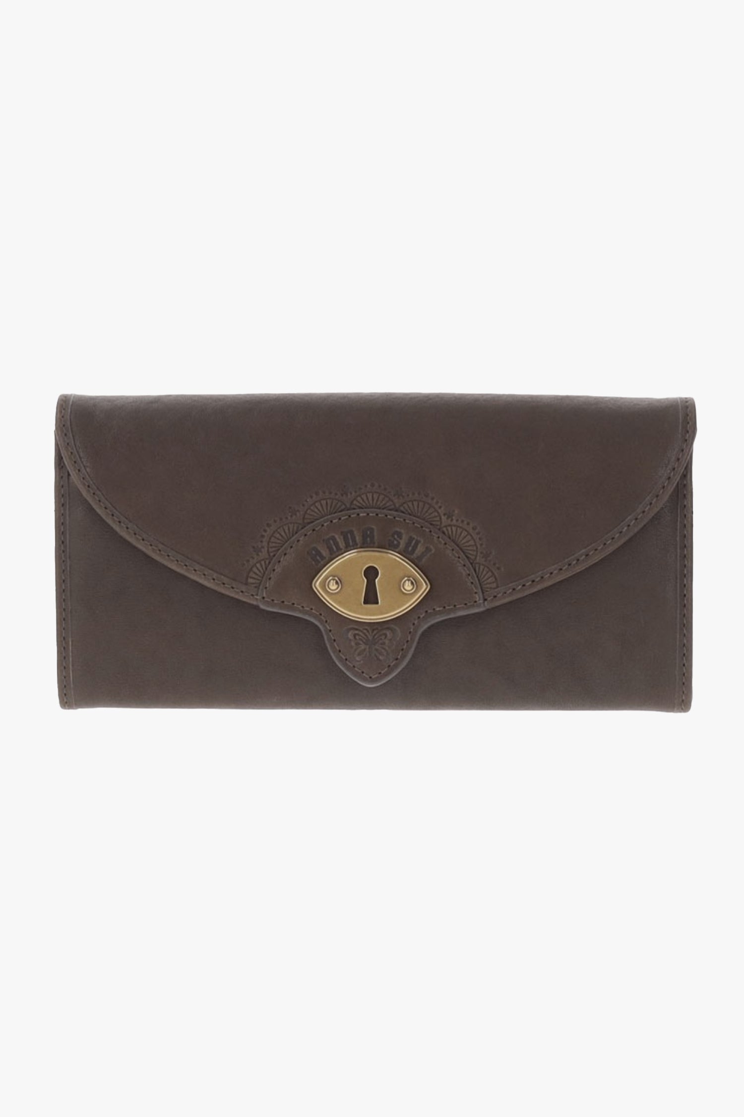Anna Sui Butterfly Embossed Keyhole Wallet