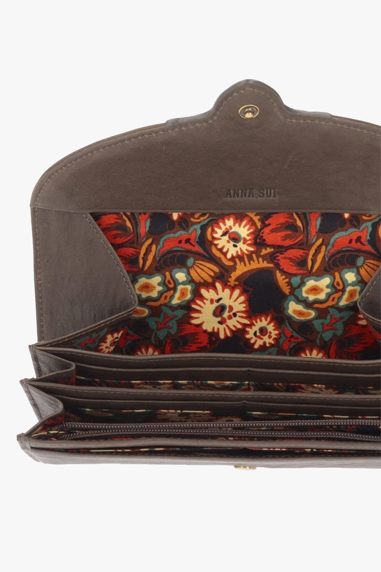 Anna Sui Butterfly Embossed Keyhole Wallet