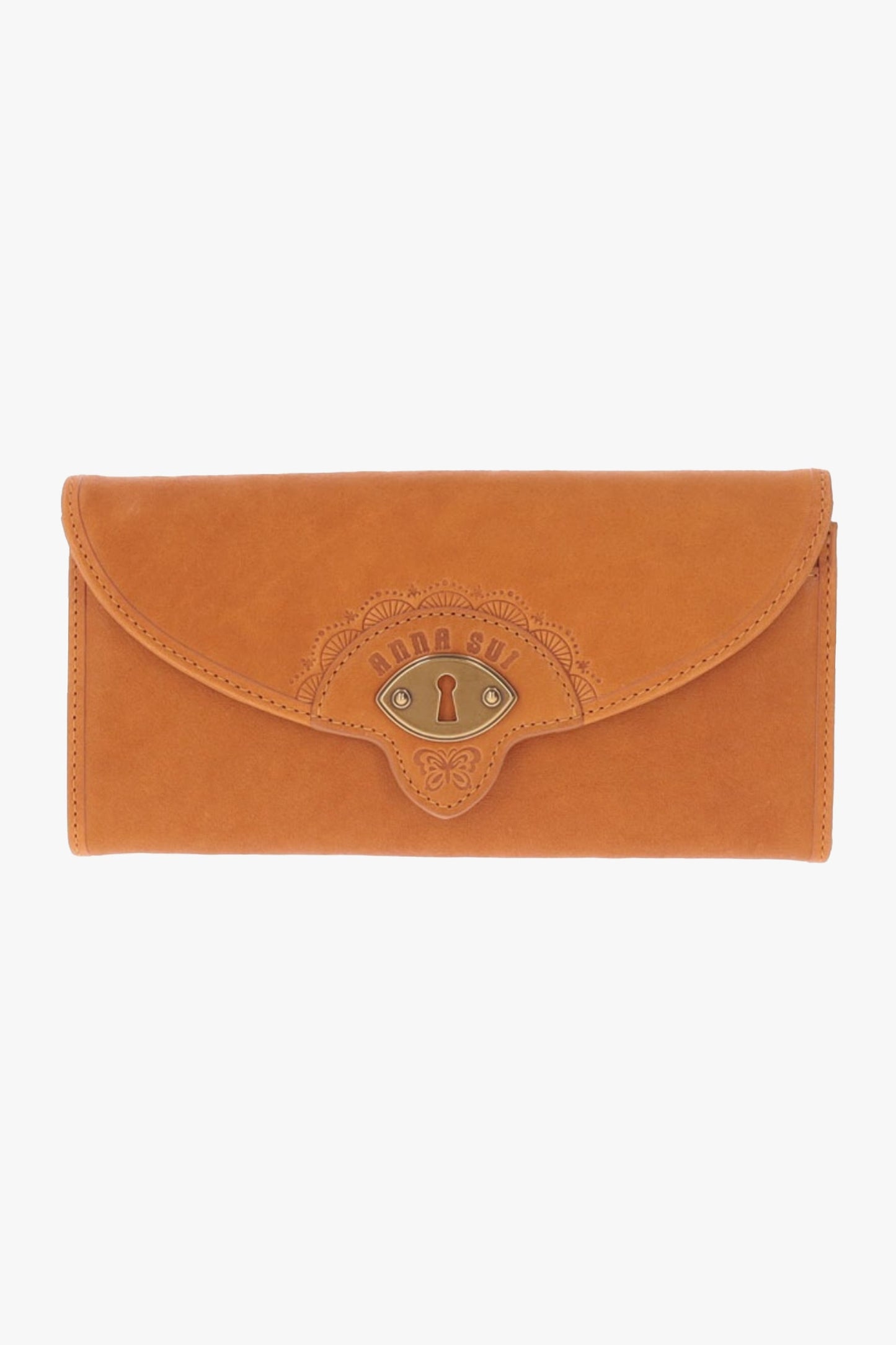 Anna Sui Butterfly Embossed Keyhole Wallet