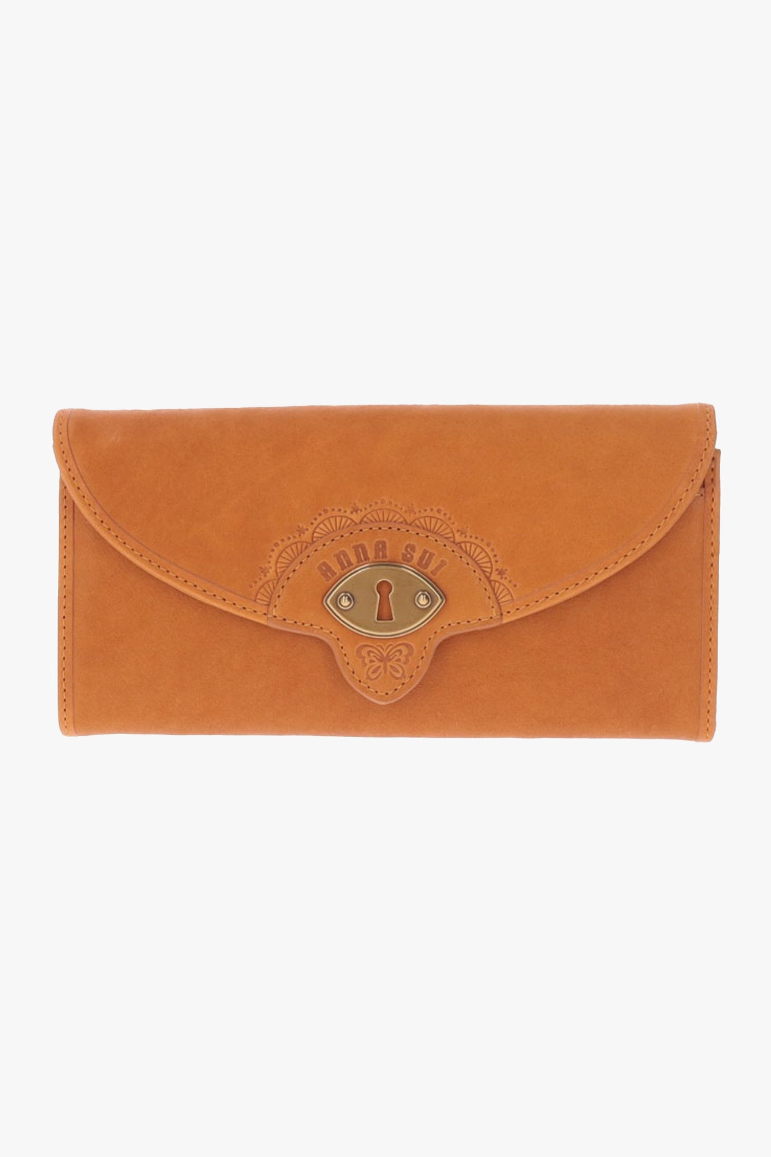 Anna Sui Butterfly Embossed Keyhole Wallet