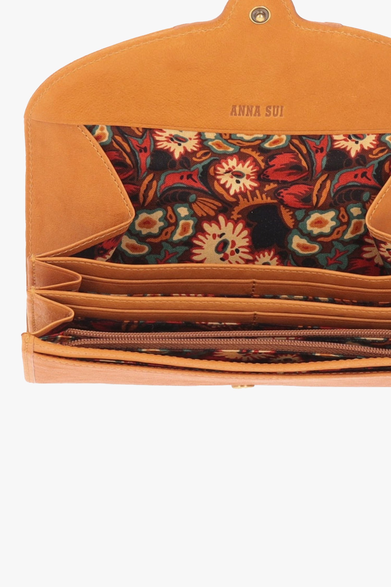 Anna Sui Butterfly Embossed Keyhole Wallet