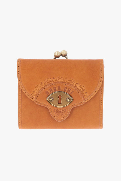 Anna Sui Butterfly Embossed Keyhole Mini Wallet