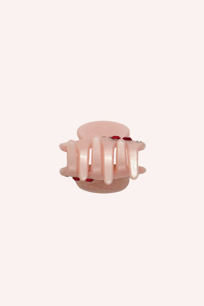 Anna Sui Pink Sweet Baby Cherries Mini Crystal Clip