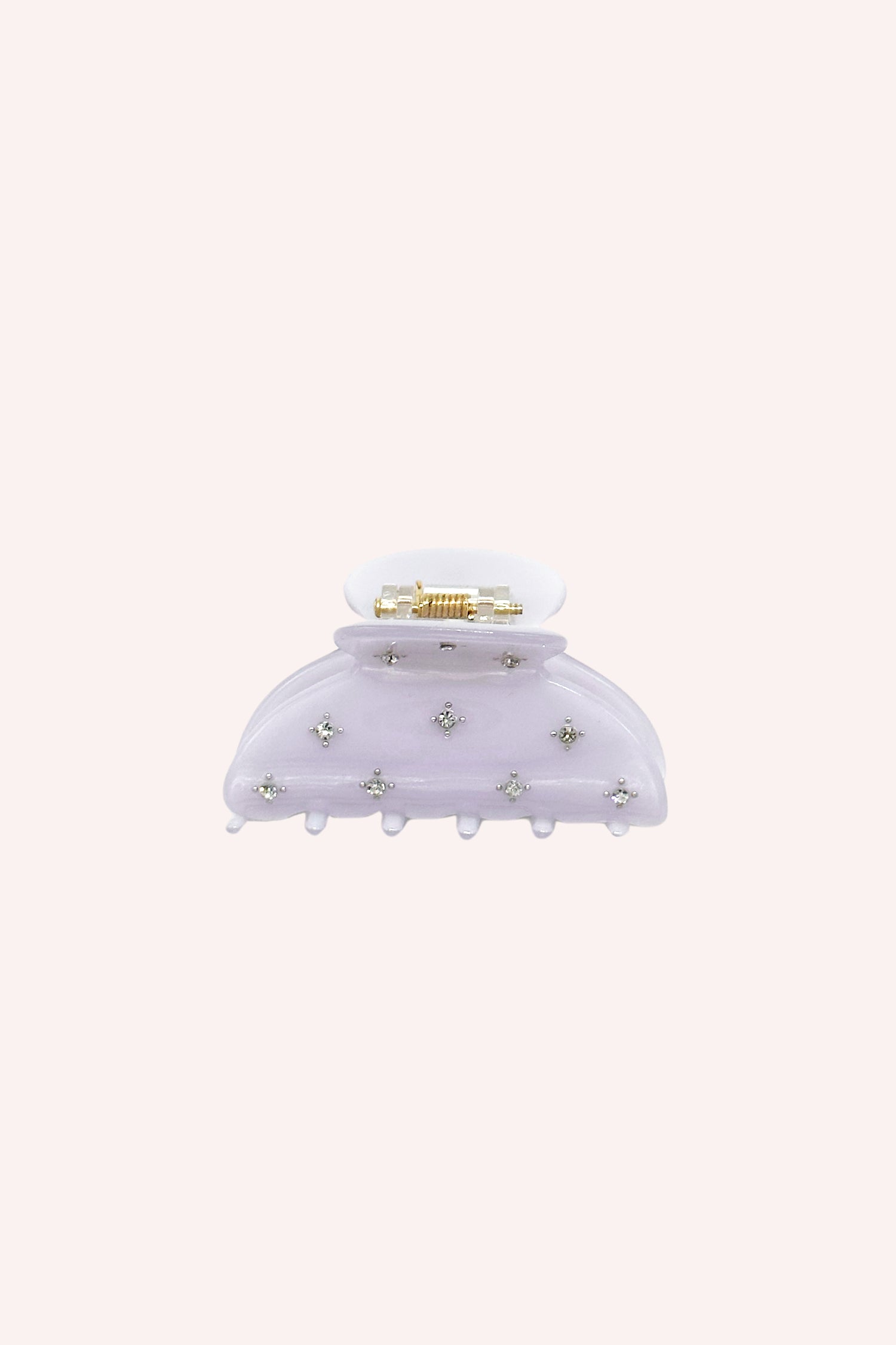 Anna Sui Lavender Medium Pastel Crystal Jaw Clip