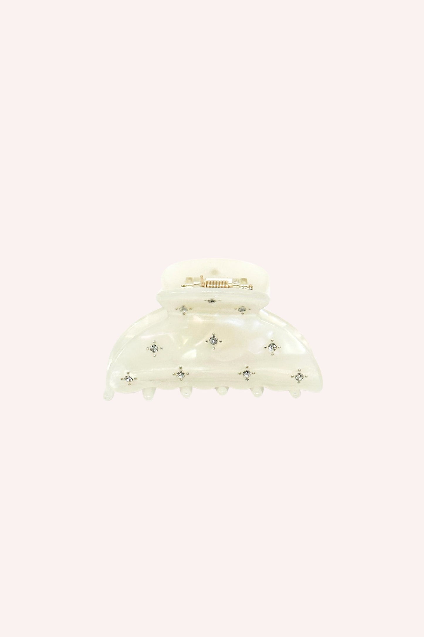 Anna Sui Pearl Medium Pastel Crystal Jaw Clip