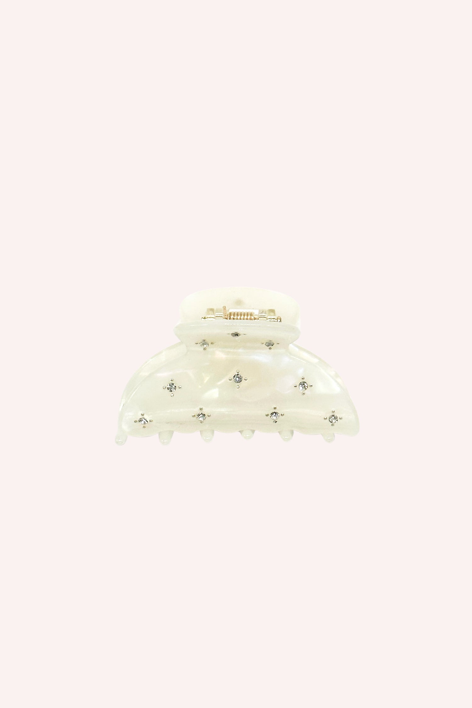 Anna Sui Pearl Medium Pastel Crystal Jaw Clip