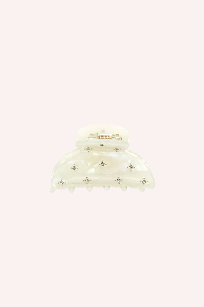 Anna Sui Pearl Medium Pastel Crystal Jaw Clip