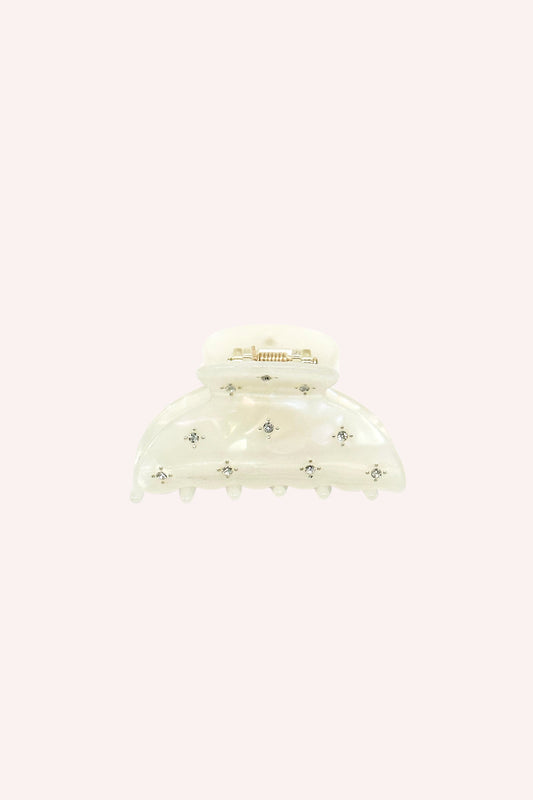 Anna Sui Pearl Medium Pastel Crystal Jaw Clip