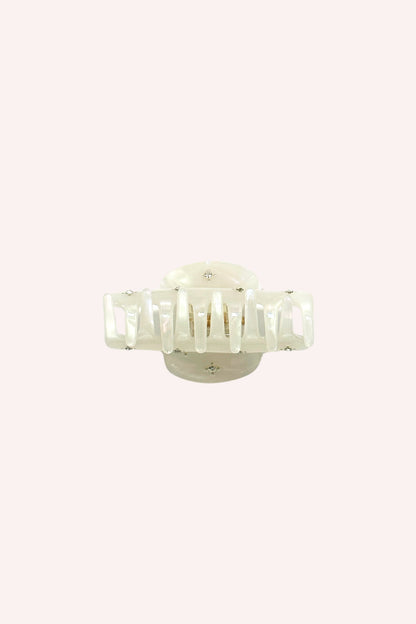 Anna Sui Pearl Medium Pastel Crystal Jaw Clip