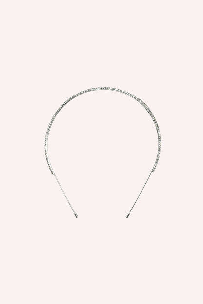 Anna Sui Silver Rose Cutout Flower Headband