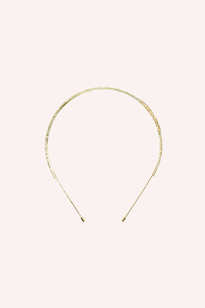 Anna Sui Gold Rose Cutout Flower Headband